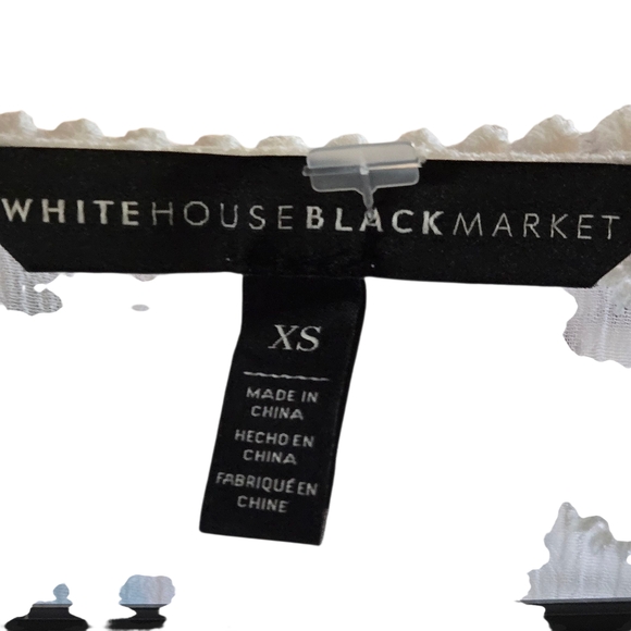 White House Black‎ Market Sheer Embroidered Bell Sleeve Tunic Top XS - Picture 7 of 8
